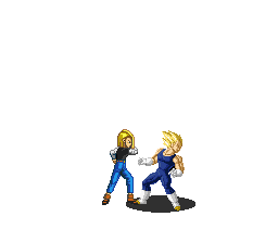VEGETA AND 18 ARENT GETTING ALONG SO WELL